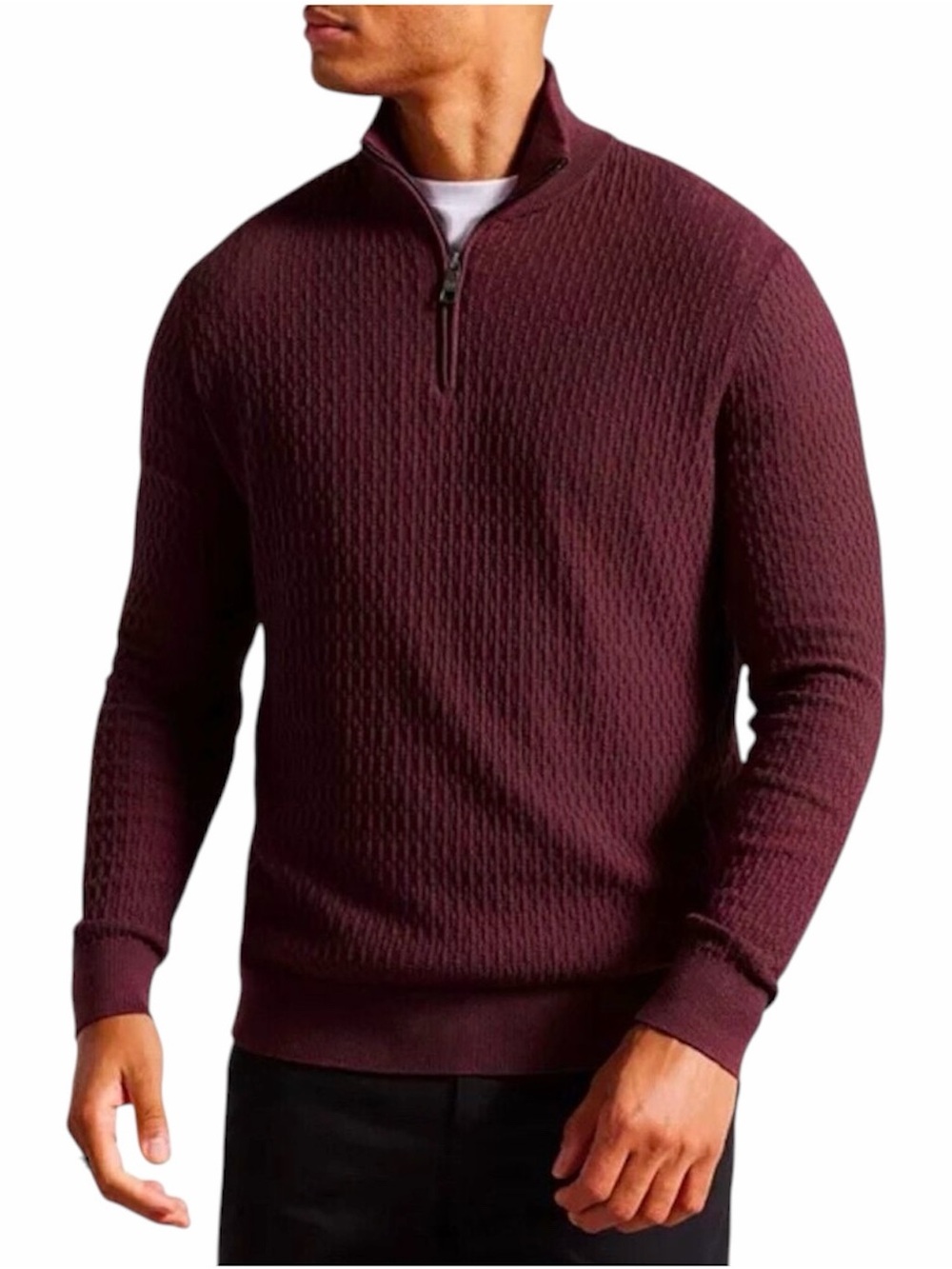 Ted Baker London Martenn Quarter Zip Pullover Sweater